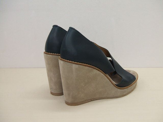 A.P.C. ウエッジソール サイズ37 サンダル モスグリーン レディース アーペーセー【中古】1-0528S