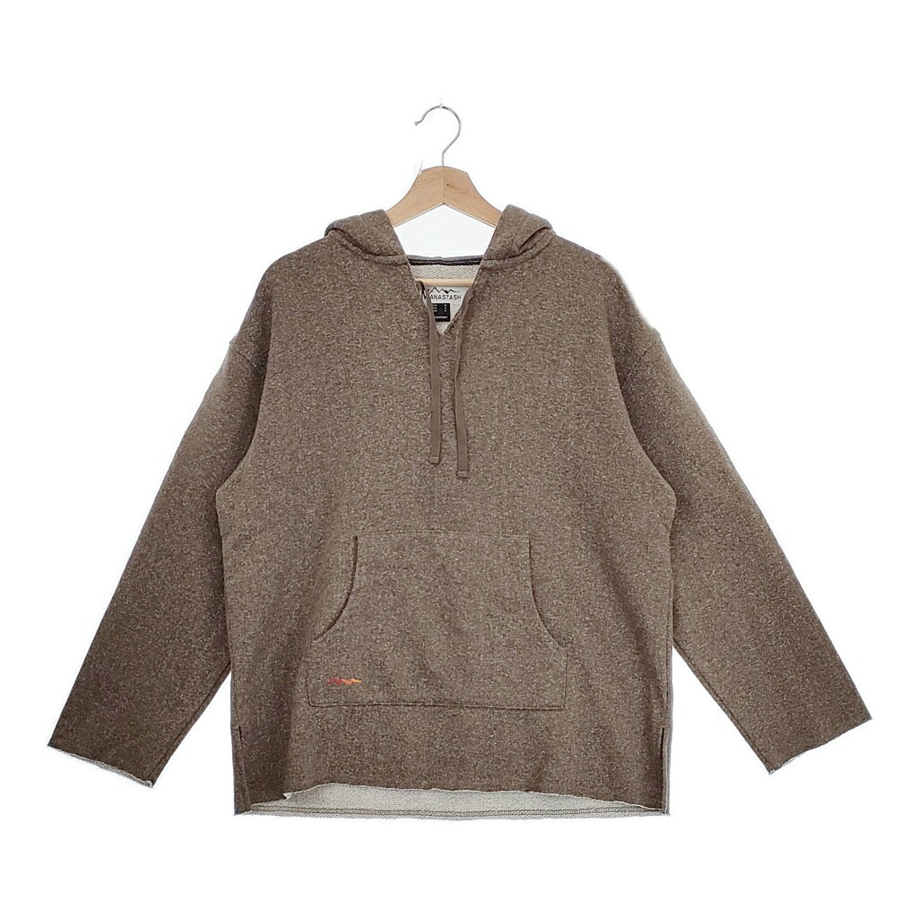 Rakuten - MANASTASH 7213027 WOOLLY BAJA HOODIE サイズM プルオーバー スウェット パーカー ブラウン レディース マナスタッシュ【中古】4-1018T