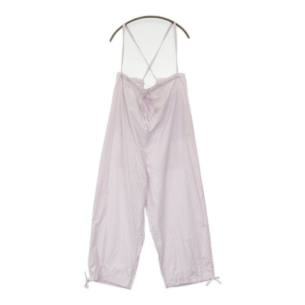 nest Robe It's ME コットンストライプバルーンサロペット 定価29700円 01252-1154 25SS ピンク レディース ネストローブ【中古】5-1011M