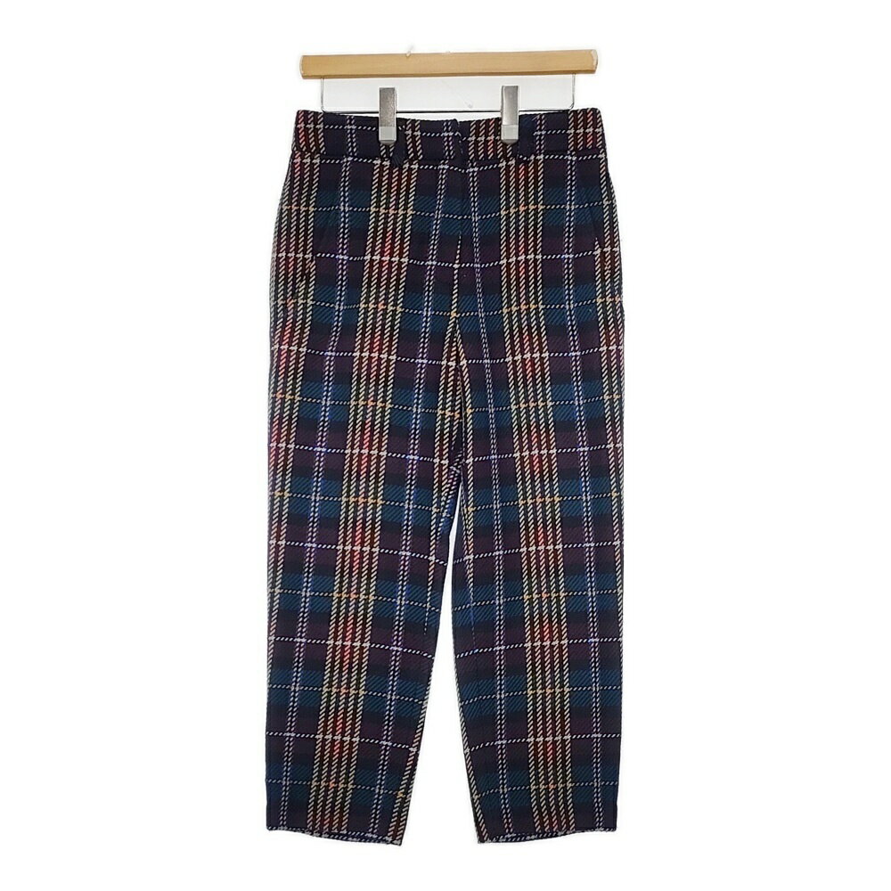 ALYSI イタリア製 RN67442 サイズ40 チェック パンツ マルチカラー レディース アリジ【中古】5-1228T
