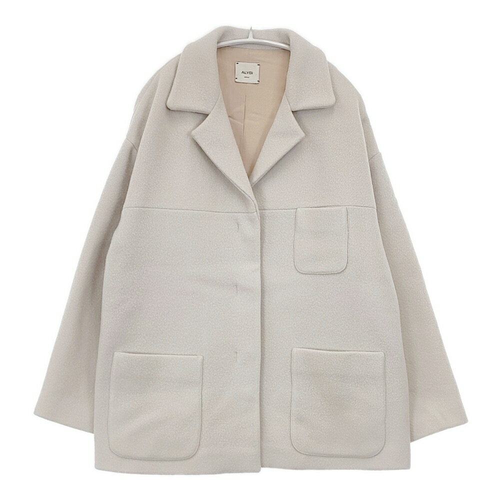 ALYSI イタリア製 バージンウール サイズ42 コート ライトベージュ レディース アリジ【中古】5-1228T