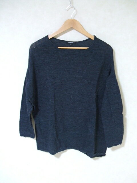 Rakuten - pas de calais ワイド サイズ36 ニット ネイビー レディース パドカレ【中古】2-1125T