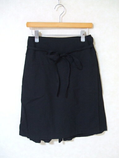 MHL. 578-232175 ラップスカート サイズ1 スカート ブラック レディース エムエイチエル【中古】2-1125T MHL. 578-232175 ラップスカート サイズ1 スカート ブラック レディース エムエイチエル【中古】2-1125T