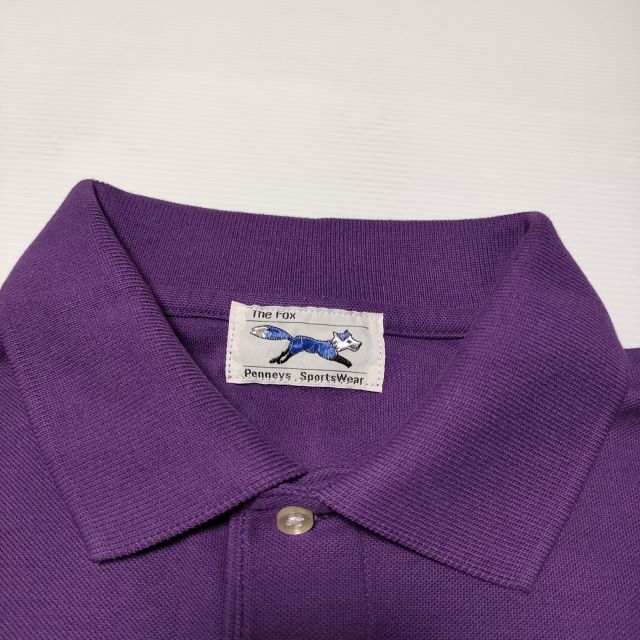 ブランド古着の専門店 ジージーのPenneys SportsWear ペニーズ The Fox 半袖 ポロシャツ パープル レディース【中古】4-0815S｜アングル3