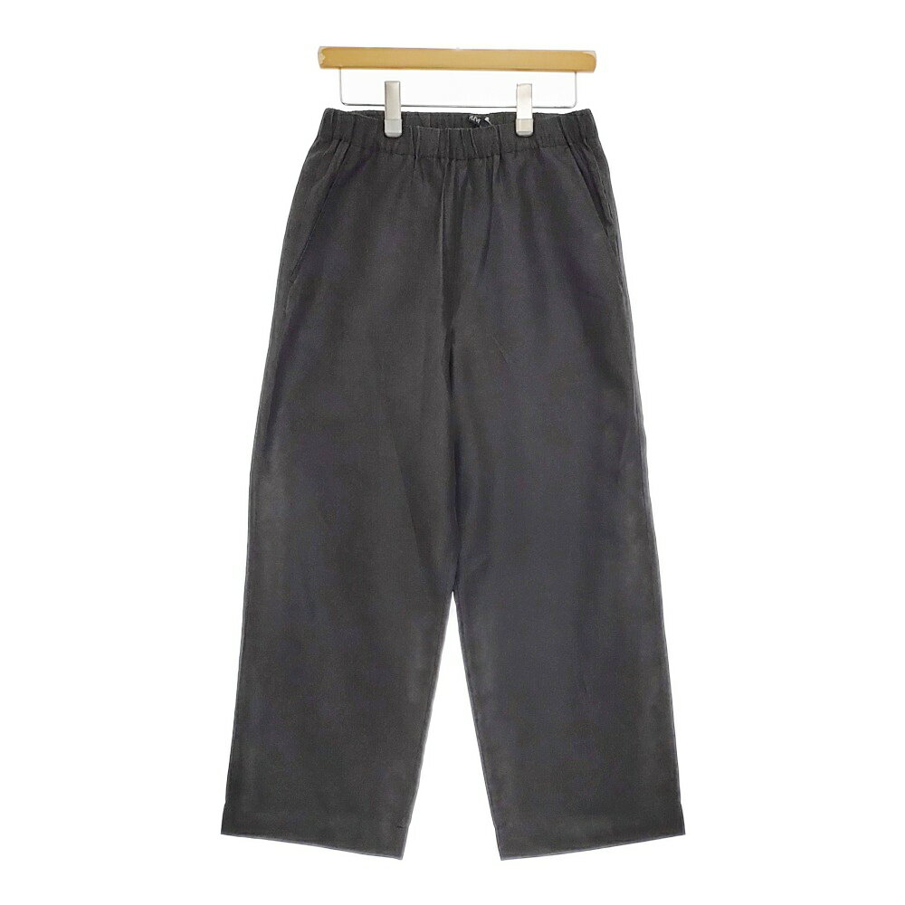 Rakuten - YLEVE ポリエステルシルクツイルトラウザーズ サイズ1 168-3140055 イージーパンツ ブラック レディース イレーヴ【中古】5-0323M