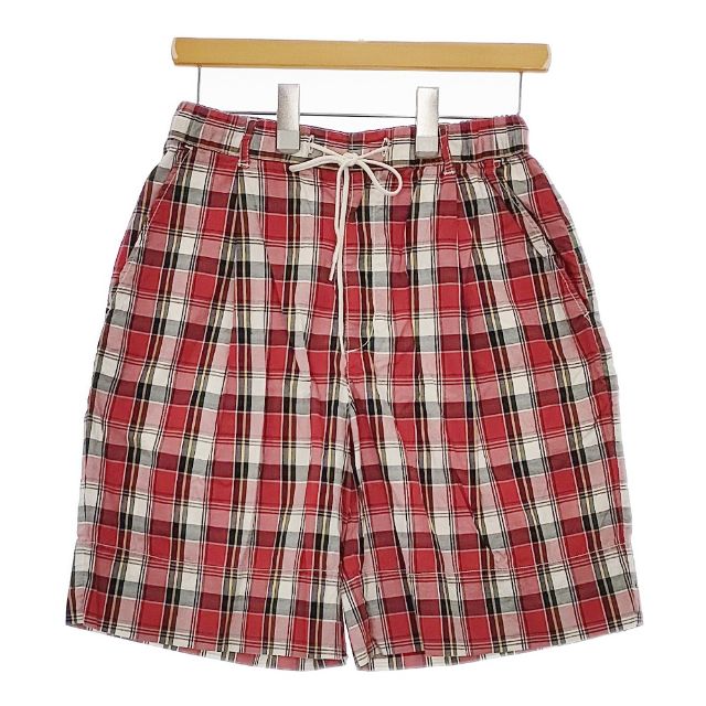 Cotton - CHILD WOMAN マドラスチェック ショートパンツ ハーフパンツ ショーツ レッド レディース チャイルドウーマン【中古】5-0602S
