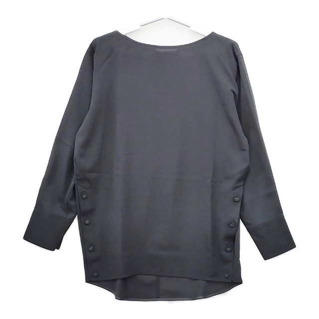 Rakuten - qualite サイドボタンTブラウス 定価14490円 ブラウス シャツ ブラック レディース カリテ【中古】5-0602M