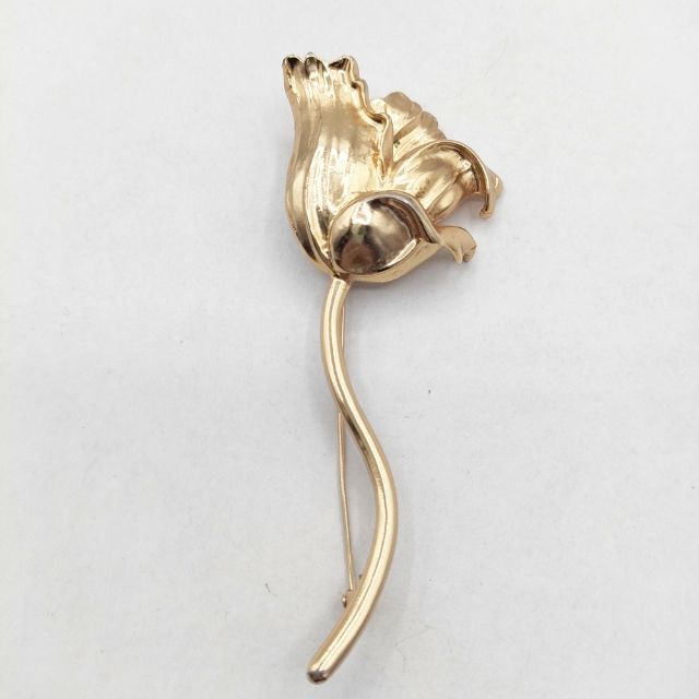 KENZO フラワーブローチ 花 ブローチ ゴールド レディース ケンゾー【中古】6-0212G