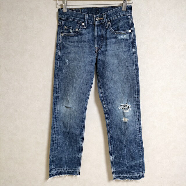Levi's/violette room 中古衣料リメイク製品 ダメージ カットオフ サイズ26 デニムパンツ ブルー レディース リーバイス/バイオレットルーム【中古】4-0716G
