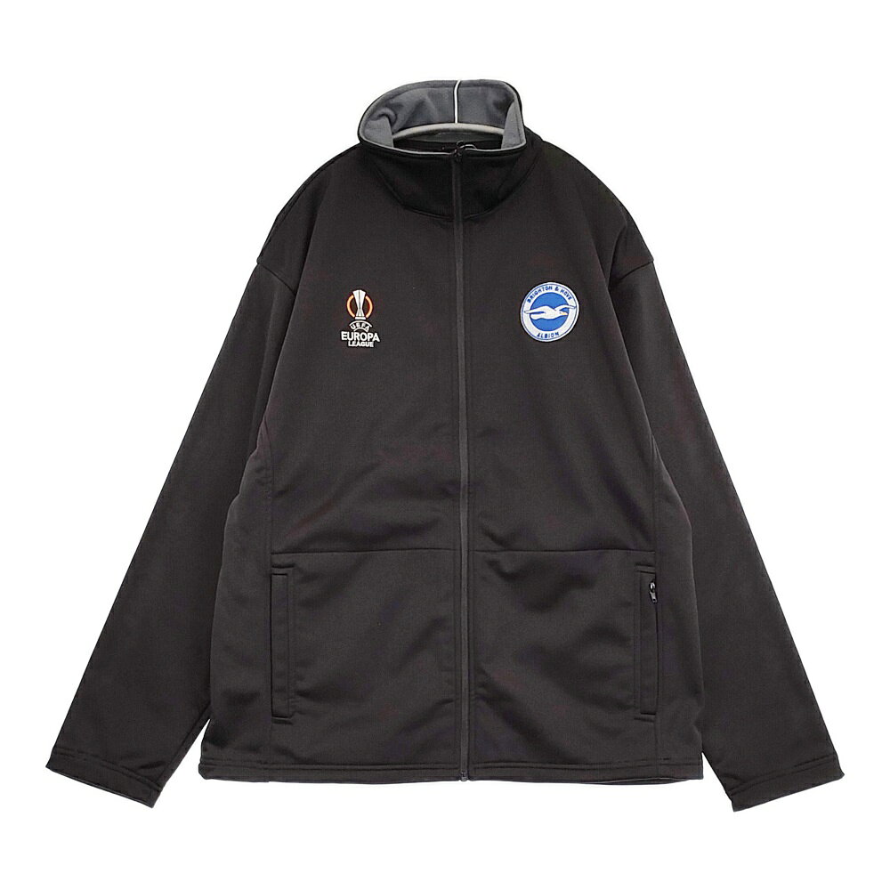 Rakuten - Brighton & Hove Albion ブライトン UEFA ユーロリーグジャケット XXL 三苫薫 サッカー フリース裏地 ブルゾン ブラック メンズ【中古】6-0118T