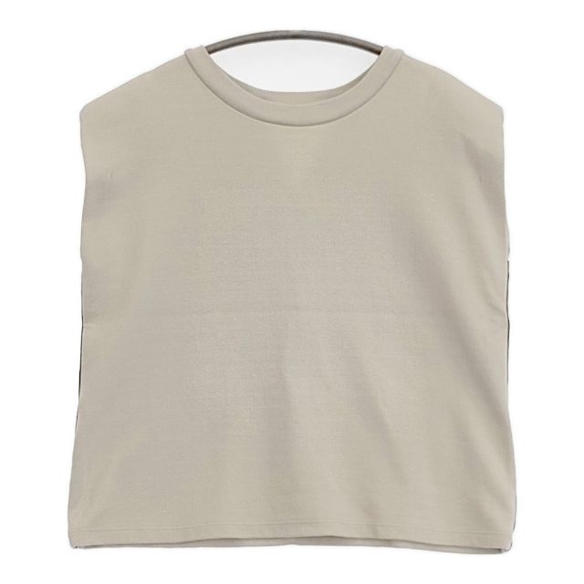 Rakuten - Mila Owen 後開きスウェットトップス ノースリーブ カットソー ベージュ レディース ミラオーウェン【中古】5-1126M