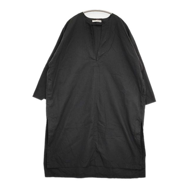 Other - evam eva slit one-piece 定価25300円 E233T056 コットンリネン サイドスリット ワンピース ブラック レディース エヴァムエヴァ【中古】6-0223M