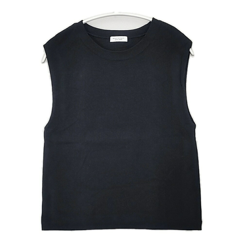 Rakuten - BEAUTY&YOUTH UNITED ARROWS ノースリーブ コットン 日本製 Tシャツ カットソー ブラック レディース ビューティアンドユース【中古】6-0421S