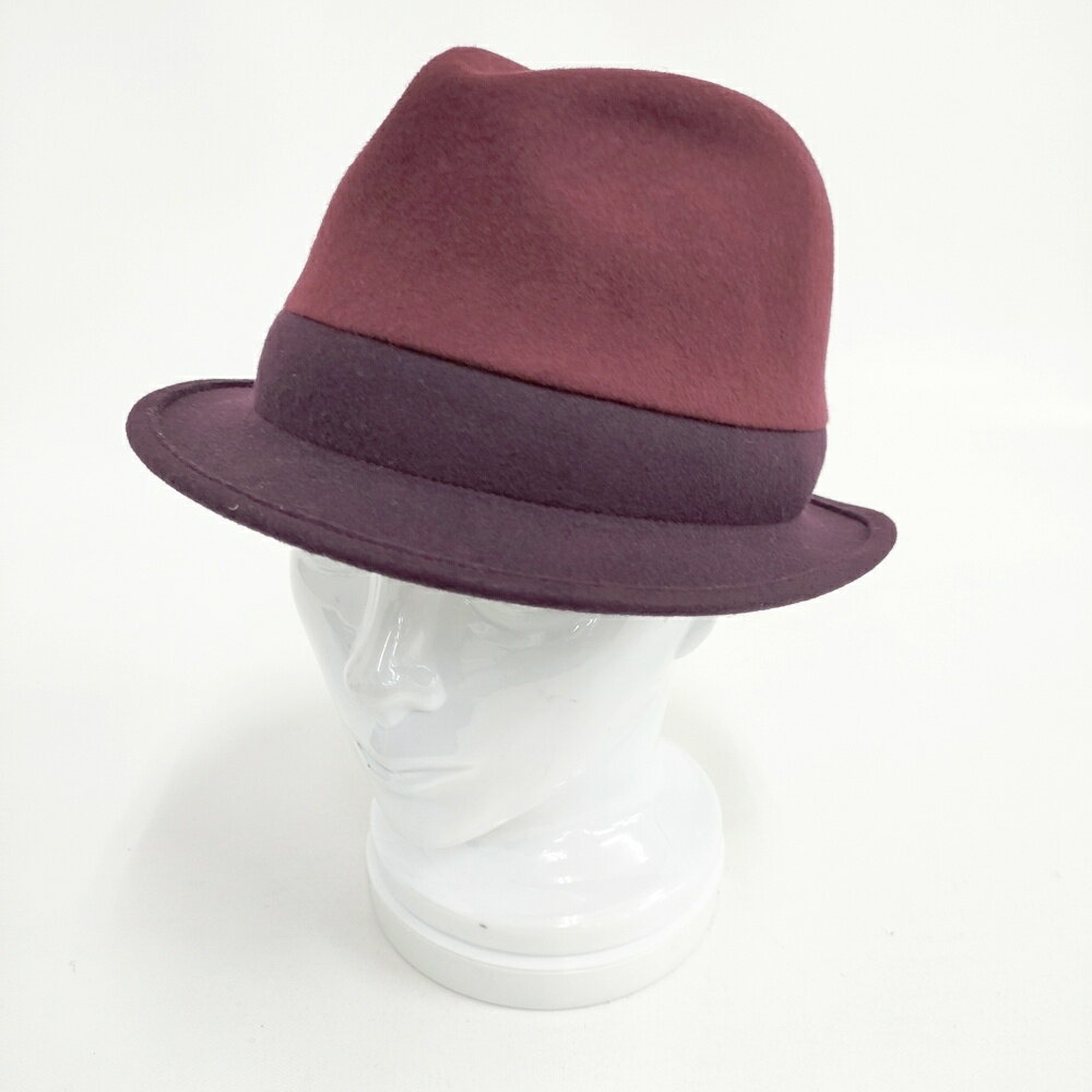 Paul Smith ウールハット 230301 日本製 帽子 ハット ボルドー メンズ ポール・スミス【中古】5-1125T