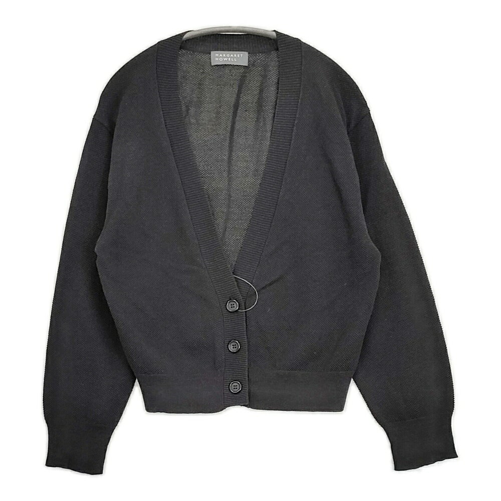 【美品】マーガレットハウエル ニットカーディガン カシミアウール クルーネック MARGARET HOWELL（マーガレットハウエル） カーディガン WOOL CASHMERE