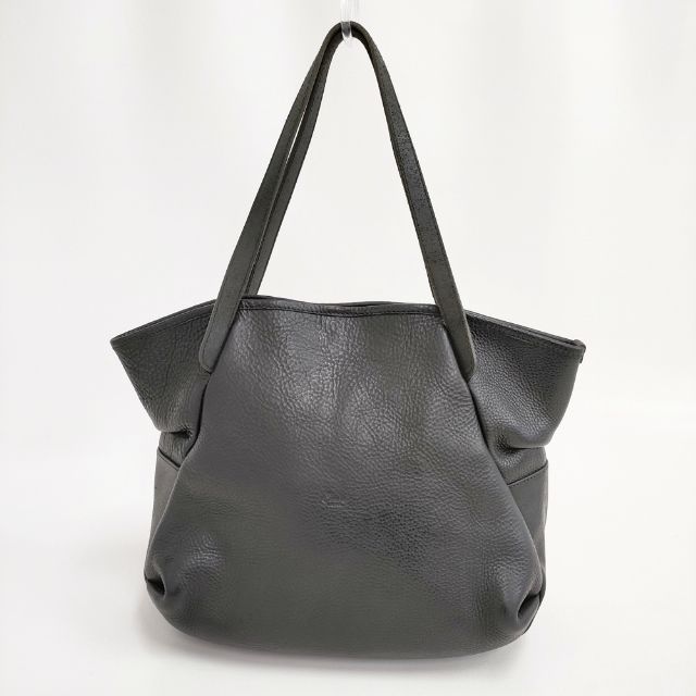 Rakuten - Ense レザー シボ革 本革 トートバッグ ブラック レディース アンサ【中古】6-0312G