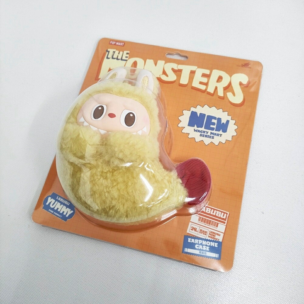 Leather - POP MART 天ぷら ラブブ イヤホンケース チャーム キーホルダー イエロー レディース ポップマート【中古】6-0309G