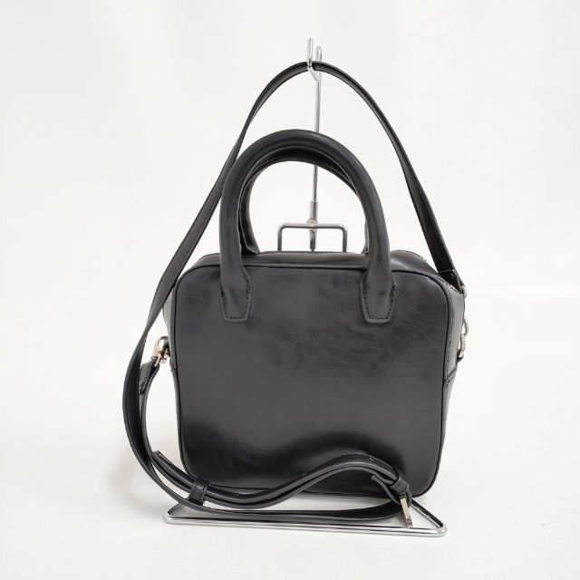 Rakuten - adam et Rope フェイクレザー ショルダーバッグ 2way トートバッグ ブラック レディース アダムエロペ【中古】6-0517G