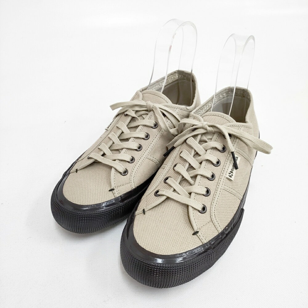 SUPERGA 新品 2490 BOLD 定価11000円 サイズ44 スニーカー グレージュ メンズ スペルガ【中古】5-1225G