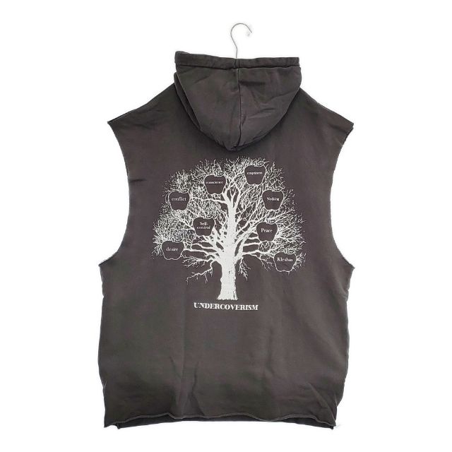 UNDERCOVERISM U11C4805 Apple Tree カットオフ ダメージ加工 パーカー グレー メンズ アンダーカバーイズム【中古】5-1225M