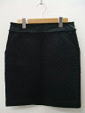 UNSPECK キルティングスカート ミニスカート ブラック レディース アンスペック【中古】0-1227T♪