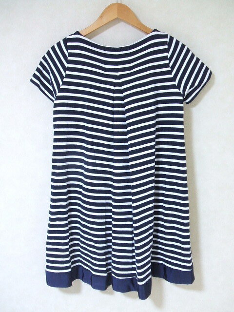 sacai luck 半袖 ボーダー サイズ1 チュニック ネイビー ホワイト レディース サカイ ラック【中古】2-0709S