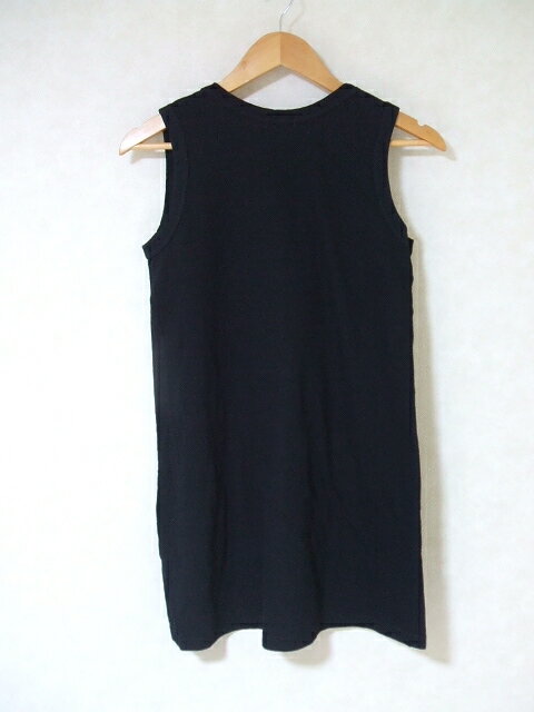 NARU ノースリーブ コットン100％ チュニック ブラック レディース ナル【中古】2-0709S