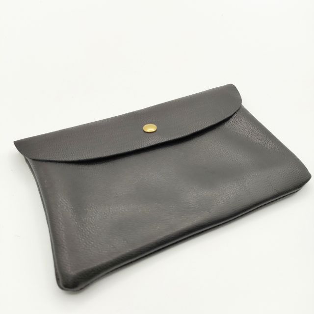 Rakuten - CLASKA MARINEDAY POUCH WALLET mini レザー 小銭入れあり 二つ折り財布 ブラック レディース クラスカ【中古】5-0306G