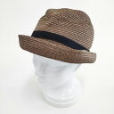 mature ha BOXED HAT 7cm brim ボックスハット 帽子 ハット ブラウン レディース マチュアーハ【中古】5-0714M