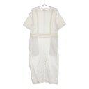 humoresque suspender pants KS2402b リネンコットン ジャンプスーツ 定価80300円 23SS オフホワイト レディース ユー...