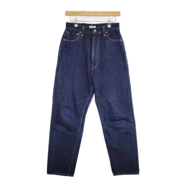 LENO & CO. ハイウエスト テーパードデニム 赤耳 コットン L2001-J006 デニムパンツ ネイビー レディース リノ【中古】5-0714G