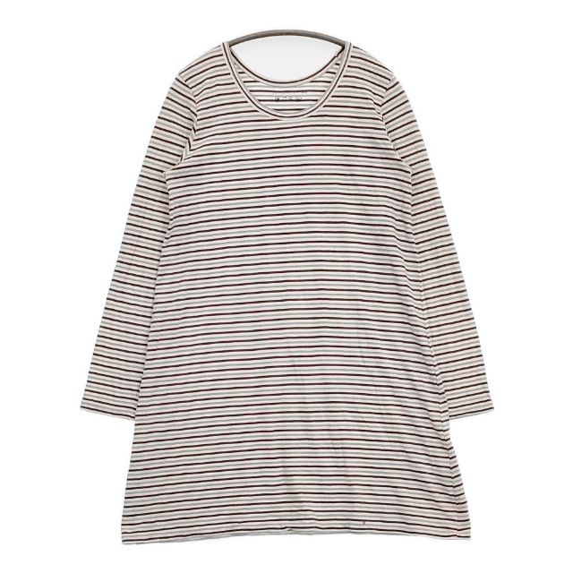 Rakuten - 45R/45rpm ボーダーチュニック YUKI COTTON チュニック ホワイト ブラウン ブルー レディース フォーティーファイブアールピーエム【中古】6-0322M