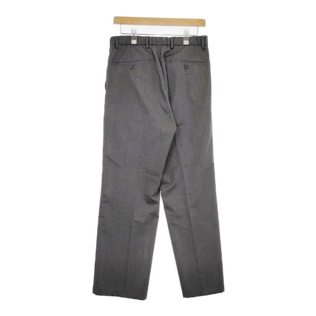 green label relaxing TRツイル ワイド ストレート イージーパンツ 防シワ スラックス パンツ グレー メンズ グリーンレーベルリラクシング【中古】5-0714G