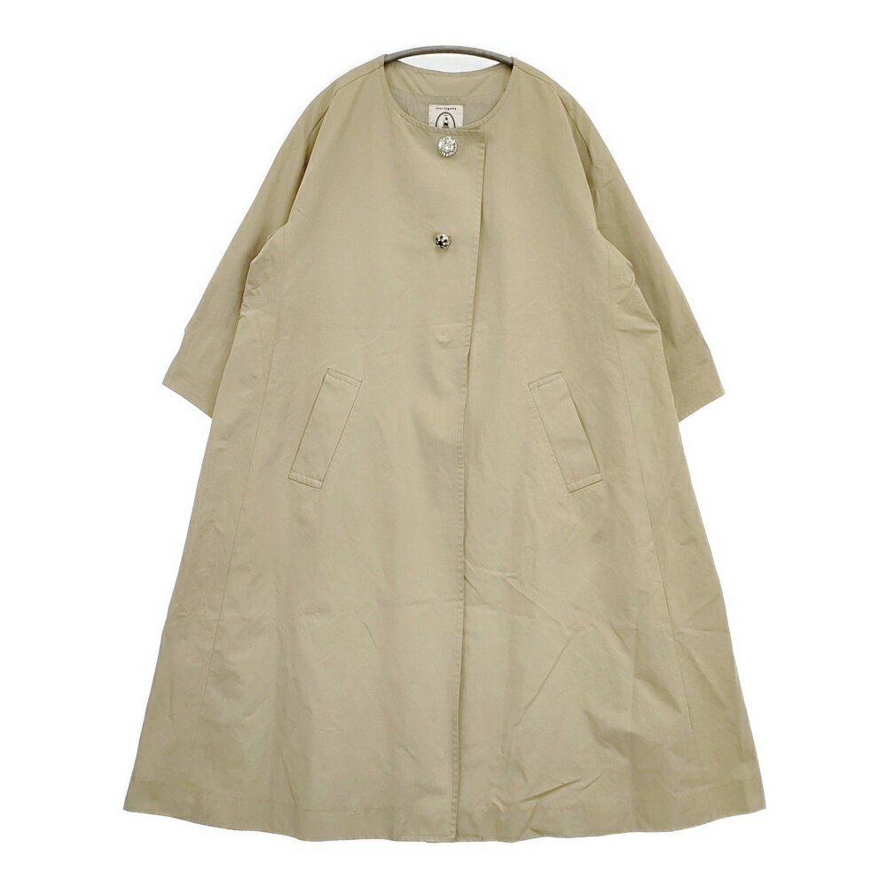 leur logette リボンボタン ツイードロングジャケット ジャコット LOULOU WILLOUGHBY】LINTONツイードロング