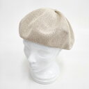 mature ha beret top gather big silk ベレートップギャザービッグ 定価9500円 MAS1820 ベレー帽 ベージュ レディース マチュアーハ【中古】5-0615M