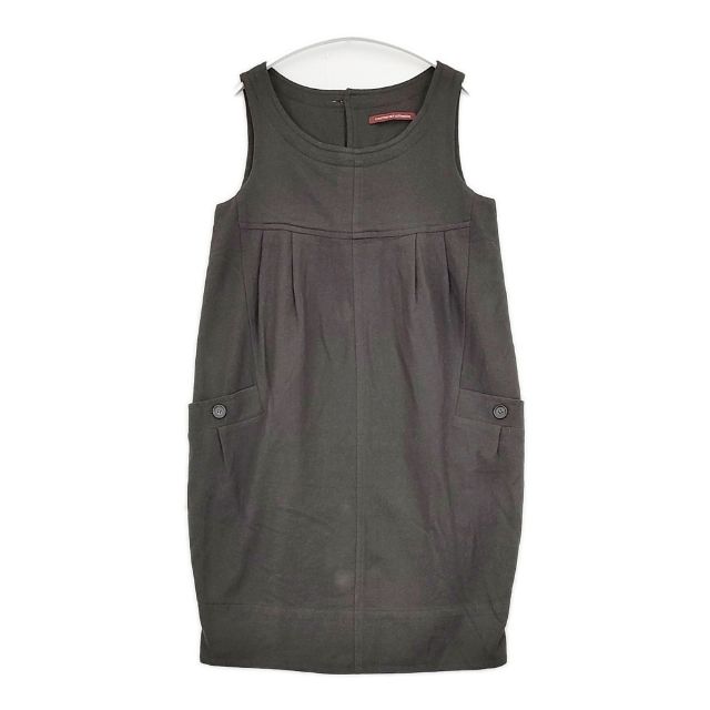 Rakuten - COMPTOIR DES COTONNIERS フランス製 ウールナイロン ノースリーブ ワンピース チャコールグレー レディース コントワーデコトニエ【中古】6-0125T