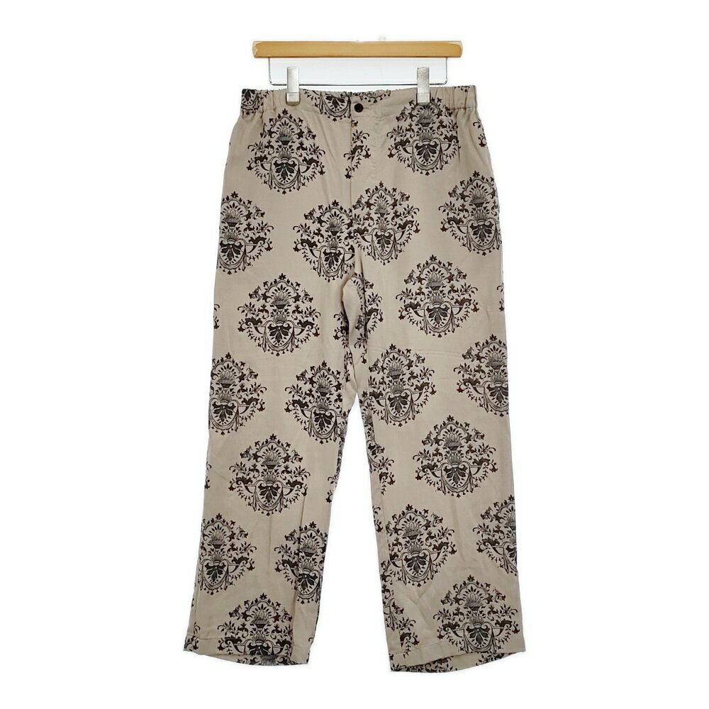 UNUSED Ornament Easy pants 定価37400円 オーナメント柄 サイズ2 UW1164 イージー パンツ 25SS ベージュ メンズ アンユーズド【中古】5-1115M