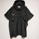 COMME des GARCONS SHIRT 定価74800円 FI-C004 オーバーサイズフーディー ポンチョ ジャケット 22SS ブラック レディース コムデギャルソンシャツ【中古】3-0701S∞