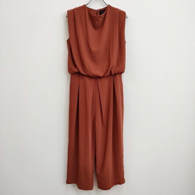 ROSE BUD サロペットパンツ オールインワン サイズF ノースリーブ レッド系 レディース ローズバッド【中古】4-0823S