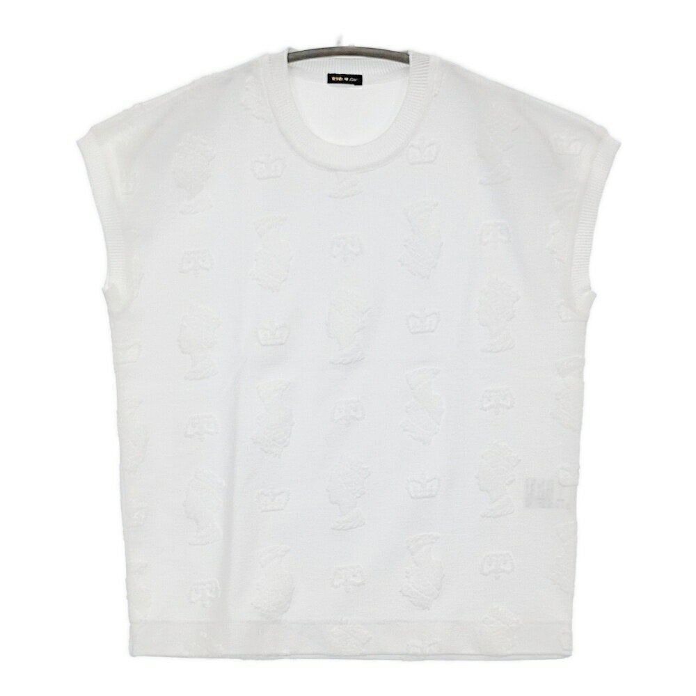 Rakuten - R&D.M.Co- Qween Elizabeth クイーンエリザベス ジャガードTシャツ 定価22000円 ホワイト レディース オールドマンズテーラー【中古】5-0622S