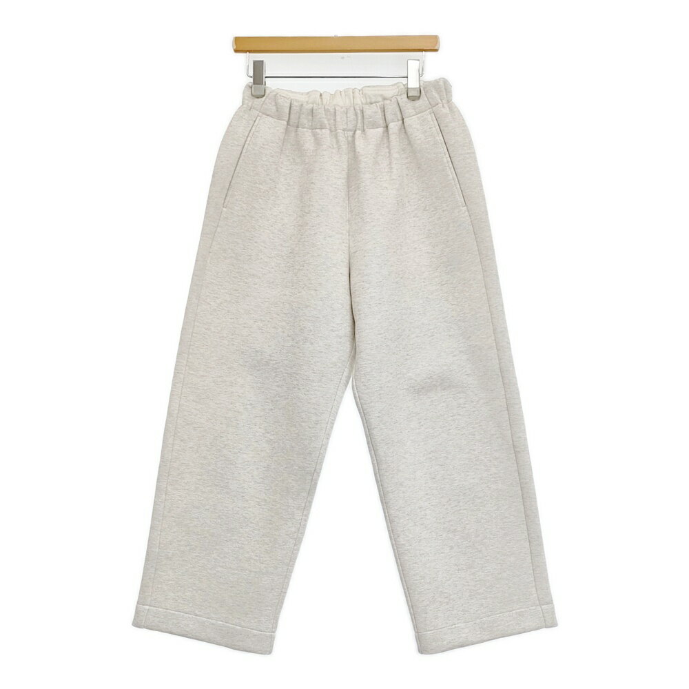 un/unbient ダブルフェイススウェットパンツ 定価37400円 UNCU27 サイズ1 パンツ 26SS オフホワイト メンズ アン6-0418G