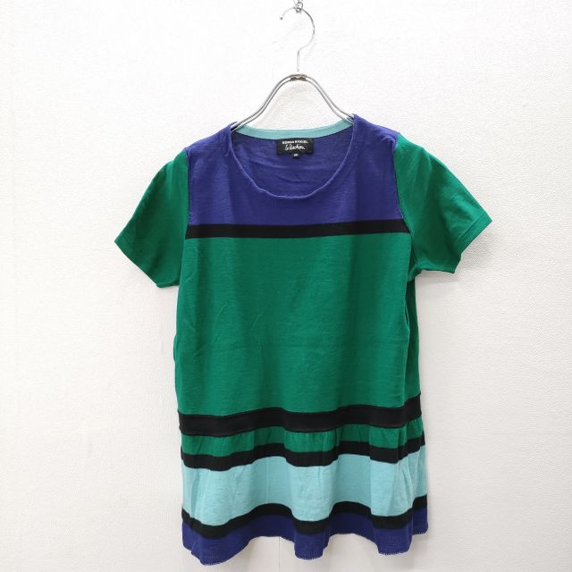 最終お値下げ　ソニアリキエル　コットンニットセットアップ SONIA RYKIEL（ソニアリキエル） ラインストーンボーダーニット メンズ