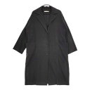 evam eva コットン E181T035 コート ブラック レディース エヴァムエヴァ【中古】5-0402M(4)