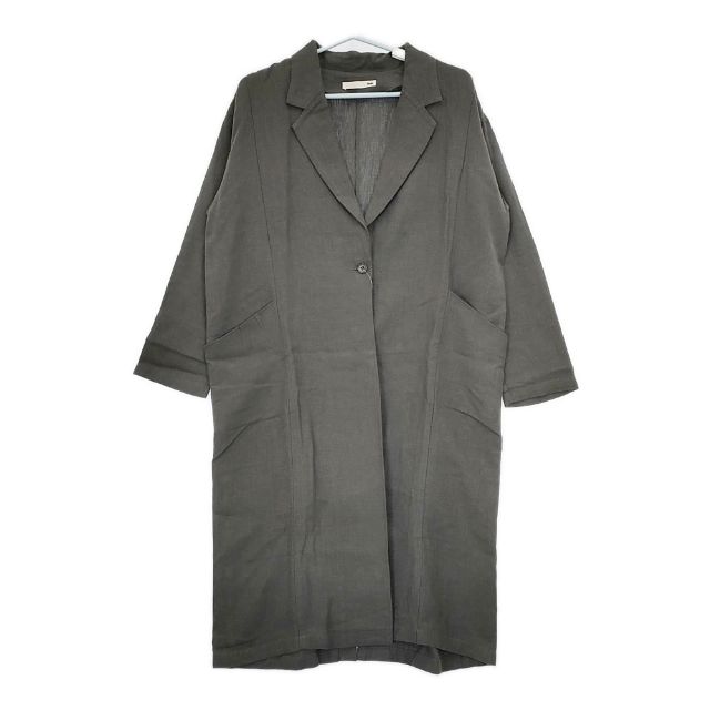 Rakuten - evam eva クレープリネン ワイドコート E191T066 コート グレー レディース エヴァムエヴァ【中古】5-0730M