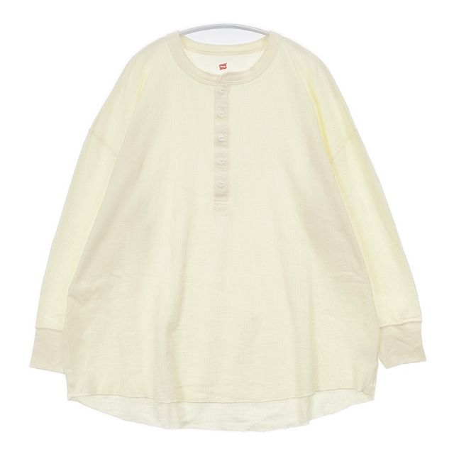 Rakuten - Spick and Span/Hanes Thermal Henly Neck ヘンリーネック 長袖Tシャツ カットソー ロンT 25SS マスタード レディース スピックアンドスパン/ヘインズ【中古】6-0404M