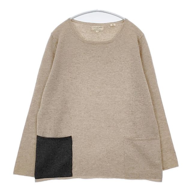 chinti and parker カシミヤ100％ セーター ニット ベージュ グレー レディース チンティ＆パーカー【中古】6-0114T