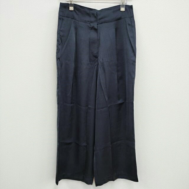 Other - MADROMY 新品 ORCA PANTS 定価13200円 サテン地 パンツ ネイビー レディース マッドロミー【中古】3-0924M#