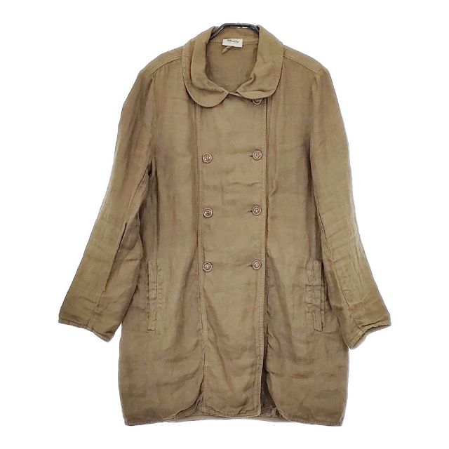ARMEN フランス製 リネン コート カーキ系 レディース アーメン【中古】5-0503M
