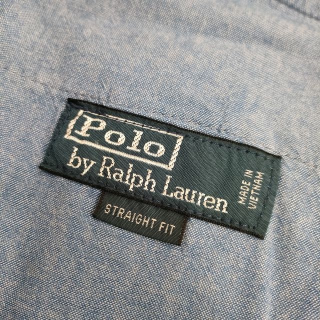 POLO RALPH LAUREN チェック ストレートフィット ショートパンツ ハーフパンツ ショーツ ブルー メンズ ポロ・ラルフローレン【中古】5-0609S