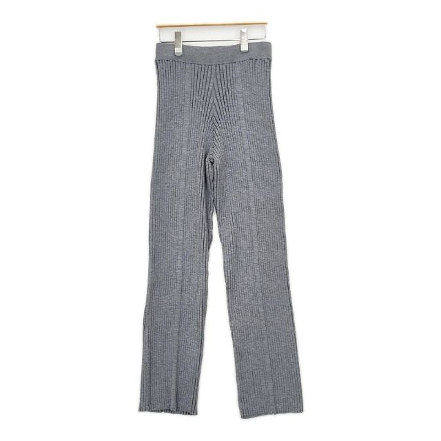 Rakuten - HYKE リブパンツ WIDE RIBBED SWEATER PANTS 242-11369 パンツ 24AW グレー レディース ハイク【中古】5-1228T
